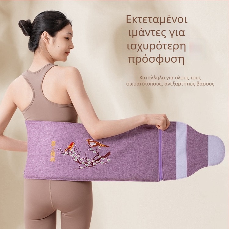 Ηλεκτρικός θερμαινόμενος ιμάντας μέσης με επενδύσεις ώμων και στήριγμα αυχένα, ρυθμιζόμενη θερμοκρασία