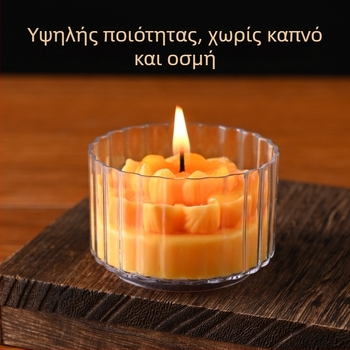 Κερί λωτού σε κύπελλο από φυτικό γκι, για θρησκευτικές προσφορές στον Βούδα, μακράς διάρκειας