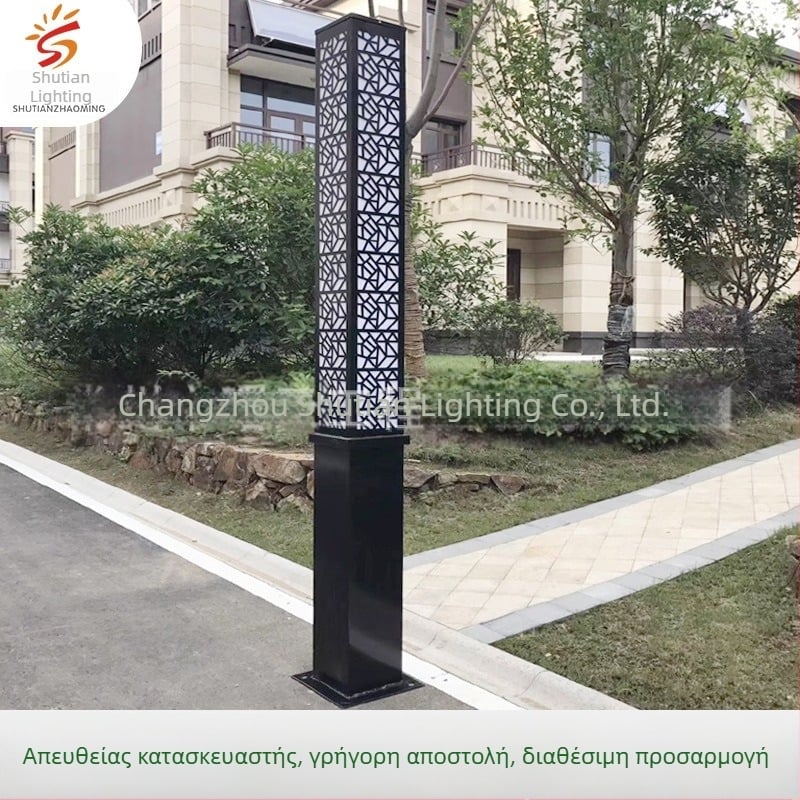 Ηλιακά LED εξωτερικά φώτα κινεζικού στυλ, τετράγωνα φώτα τοπίου για δρόμους, πάρκα και πλατείες