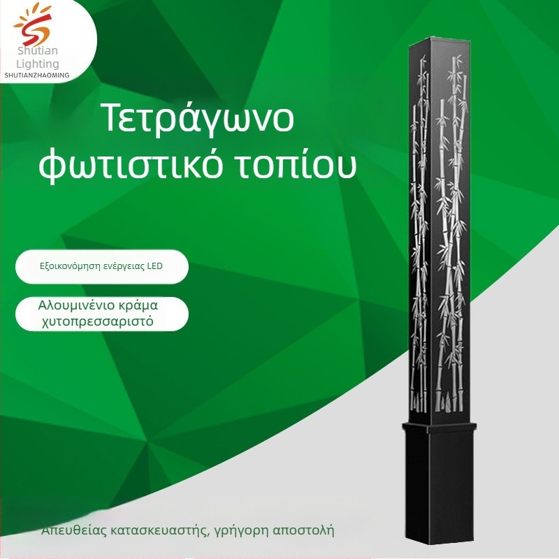 Ηλιακά LED εξωτερικά φώτα κινεζικού στυλ, τετράγωνα φώτα τοπίου για δρόμους, πάρκα και πλατείες