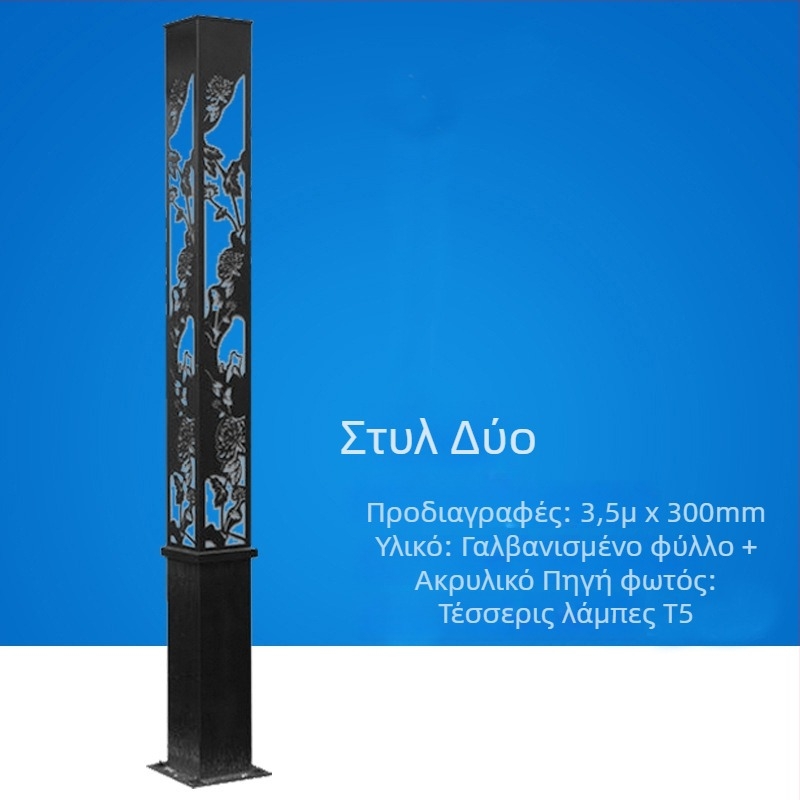 Ηλιακά LED εξωτερικά φώτα κινεζικού στυλ, τετράγωνα φώτα τοπίου για δρόμους, πάρκα και πλατείες