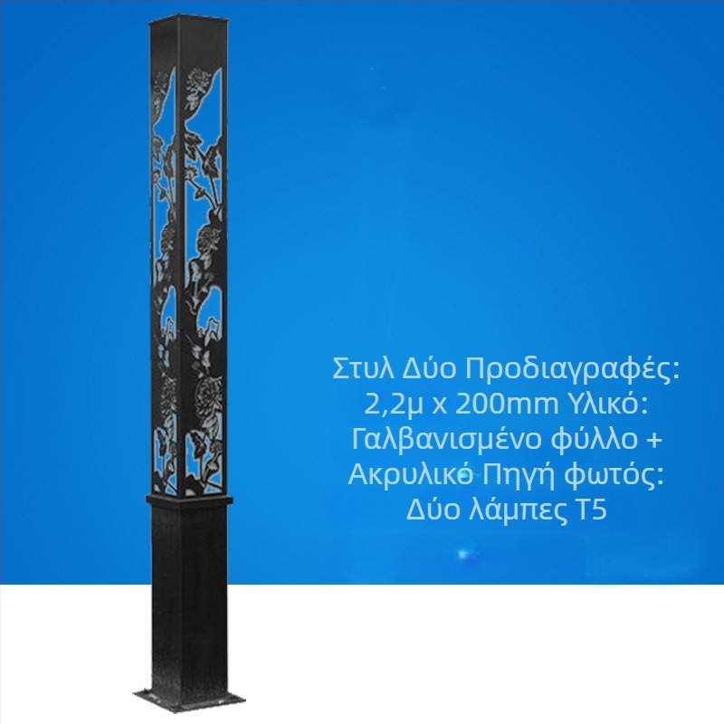 Ηλιακά LED εξωτερικά φώτα κινεζικού στυλ, τετράγωνα φώτα τοπίου για δρόμους, πάρκα και πλατείες