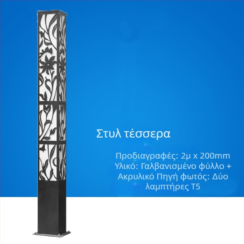 Ηλιακά LED εξωτερικά φώτα κινεζικού στυλ, τετράγωνα φώτα τοπίου για δρόμους, πάρκα και πλατείες