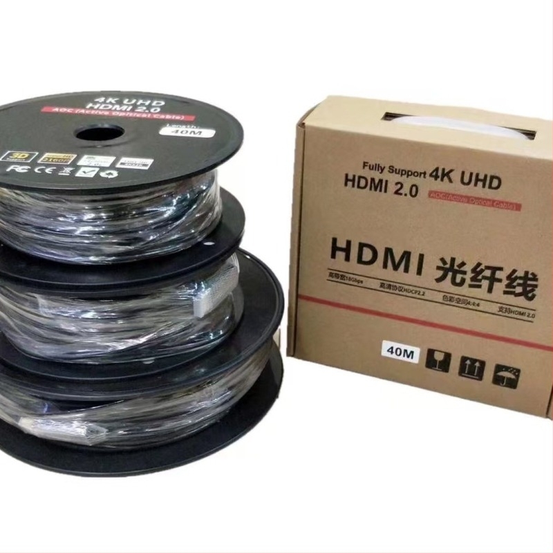 Οπτικό HDMI καλώδιο ινών υψηλής ευκρίνειας έκδοση 2.0, 4K/8K, 80 Hz, για υπολογιστή, τηλεόραση και προβολέα, μήκος 5–300 μ