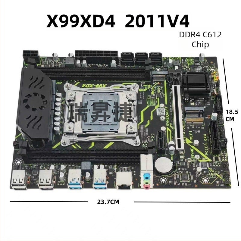 Νέα μητρική πλακέτα X99XD4 με MOS σύστημα ψύξης, έκδοση X99C612, chipset για επιτραπέζιο υπολογιστή