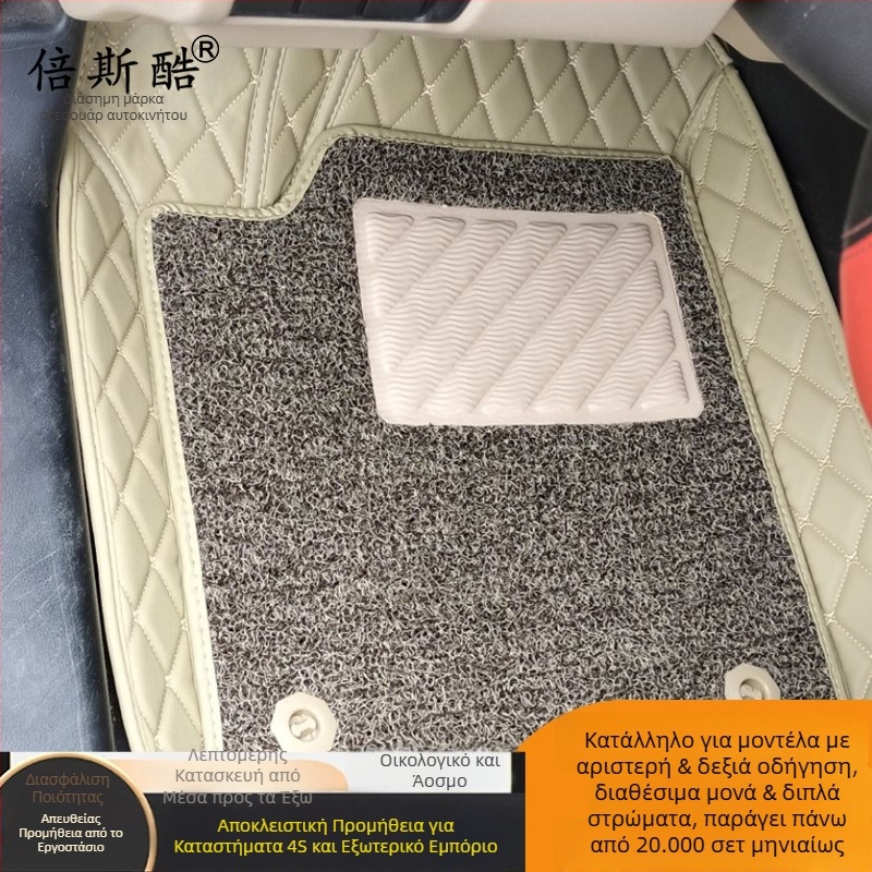 Αυτοκινητικό πατάκι δαπέδου με Silk-Loop Jacquard επιφάνεια, για οδηγό, PVC αντιολισθητικό, 20 mm πάχος