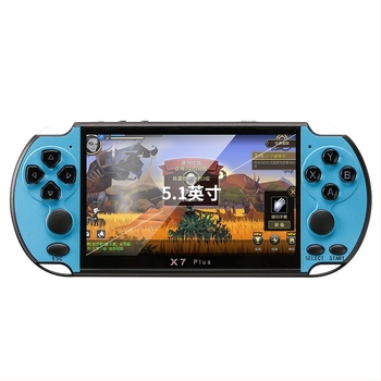 PSP X7 Plus φορητή κονσόλα παιχνιδιών 5,1 ιντσών, 64‑μπιτ GBA/NES arcade κλασικά