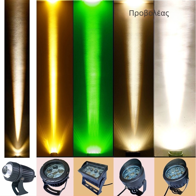 LED εξωτερικός προβολέας, αδιάβροχος, εξαιρετικά φωτεινή δέσμη για επιγραφές σε εξωτερικούς τοίχους, προβολέας 24W/36W
