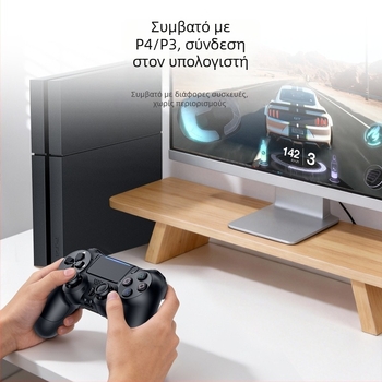 Yesido Ασύρματος Bluetooth ελεγκτής παιχνιδιών με έξι άξονες κίνησης, δόνηση, ενσωματωμένη επαναφορτιζόμενη μπαταρία, RGB φωτισμός, συμβατότητα πολλαπλών πλατφορμών