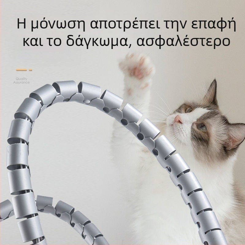 Σωλήνας οργάνωσης καλωδίων για καλώδια υπολογιστών, προστατευτικό κάλυμμα κατά δαγκώματος από κατοικίδια για εκτεθειμένα καλώδια