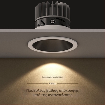 LED ενσωματωμένος λαμπτήρας τοίχου για πλύσιμο τοίχων με αντιθαμβωτικό φινίρισμα, στενή ακμή, έμπνευση από λόφο, κατάλληλος για εμπορικούς και οικιακούς χώρους