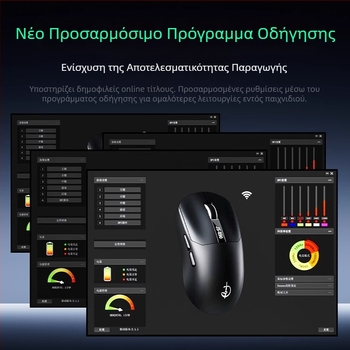 M890 ελαφρύ ασύρματο ποντίκι για παιχνίδια με τρεις λειτουργίες, Bluetooth, επαναφορτιζόμενο, οθόνη προβολής και μακροεντολές για ηλεκτρονικά αθλήματα
