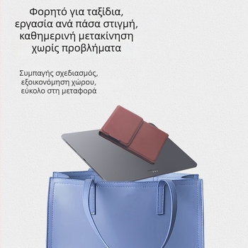 Bluetooth πληκτρολόγιο σε τρία μέρη με πίνακα αφής, διπλής λειτουργίας, ελαφρύ και λεπτό, φορητό πληκτρολόγιο γραφείου για υπολογιστές