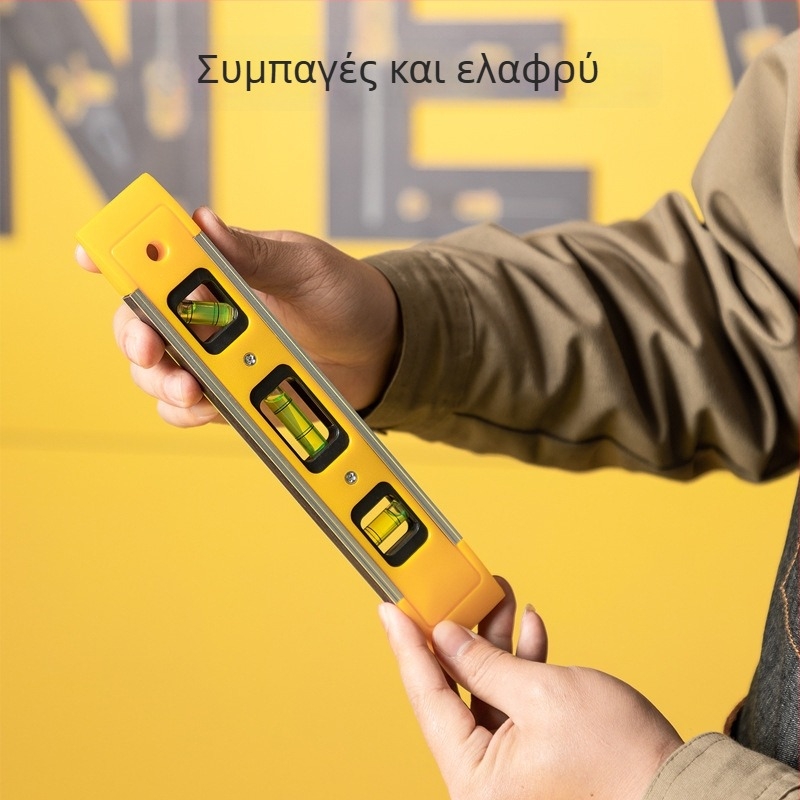 Deli μαγνητικό τορπιλικό επίπεδο – υψηλής ακρίβειας, πολυλειτουργικό μικρό χάρακ DL290230