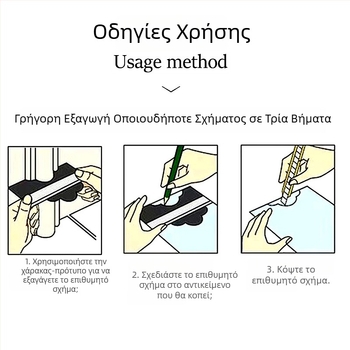 Πολυλειτουργικός μετρητής προφίλ για ξυλουργική — ακανόνιστα περιγράμματα