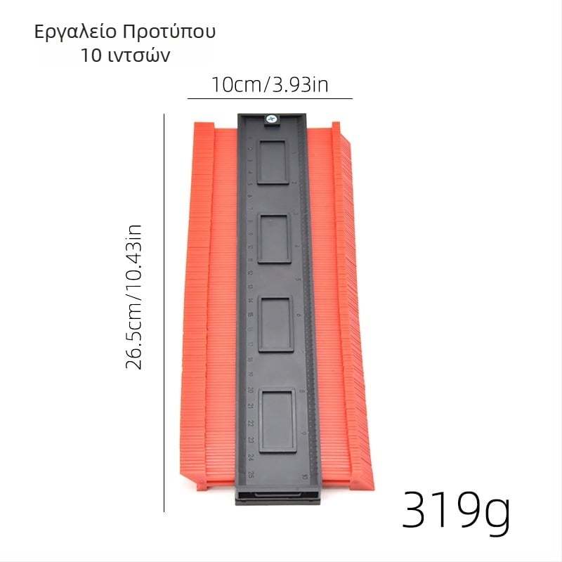 Πολυλειτουργικός μετρητής προφίλ για ξυλουργική — ακανόνιστα περιγράμματα