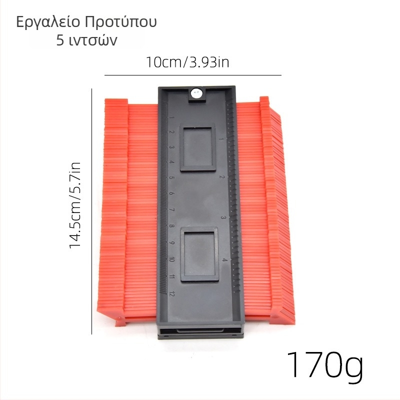 Πολυλειτουργικός μετρητής προφίλ για ξυλουργική — ακανόνιστα περιγράμματα