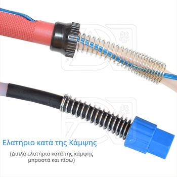 QQ150A TIG τόξου συγκόλλησης με σωληνάριο σιλικόνης, λαβή συγκόλλησης και καλώδιο ανθεκτικό σε υψηλές θερμοκρασίες, χαλκού πυρήνας 12 mm²