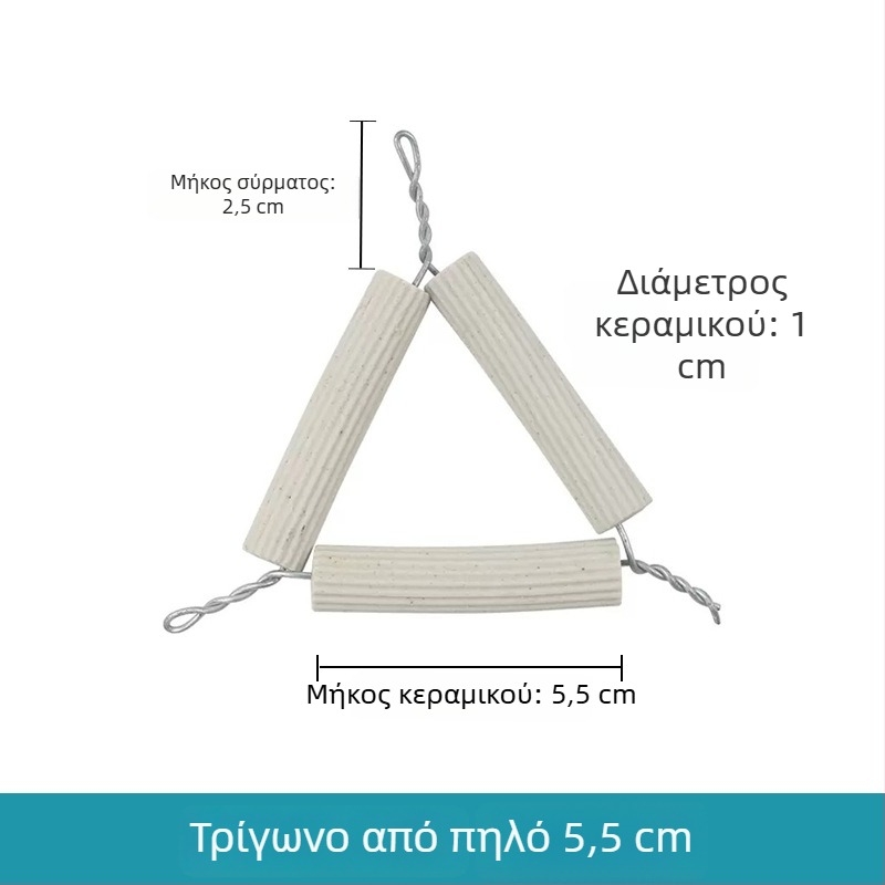 Τρίποδο κεραμικού πηλού με καπάκι, πυρίμαχο πορσελάνινο χωνευτήρι, λαβίδες χωνευτηρίου, 65–75 mm, εργαστηριακός εξοπλισμός