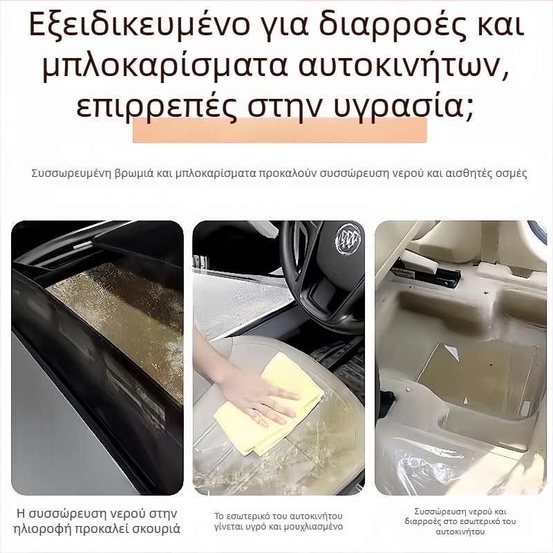 Βούρτσα καθαρισμού οπής αποστράγγισης ηλιοροφής αυτοκινήτου, καθολικό καθάρισμα αποστράγγισης, λωρίδα καουτσούκ αντίκρουσης