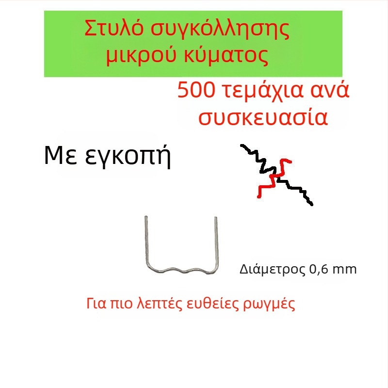 Σύρμα συγκόλλησης για επισκευή πλαστικού προφυλακτήρα αυτοκινήτου και πείροι συγκόλλησης για ρωγμές