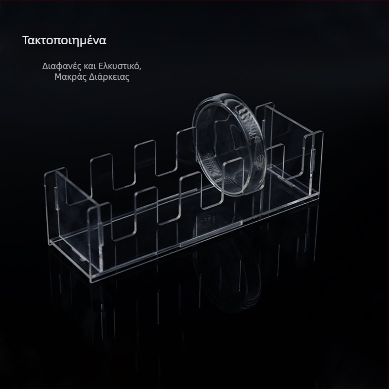 Ράφι Petri από Plexiglass, σετ 5/10 τεμαχίων, κάθετα, για Petri δίσκους διαμέτρους 60/90/100/120/150 mm.