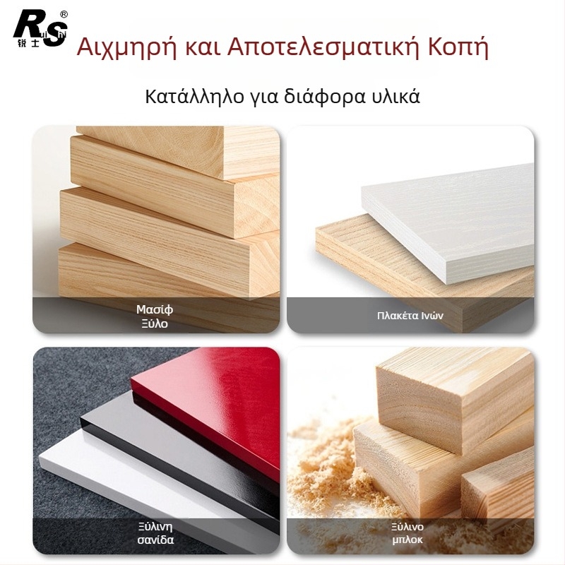 Ruish κυκλική λεπίδα για ξύλο με μπαταρία λιθίου, 5/5,5/6 ίντσες, dovetail δόντια, χειροποίητο πριόνι