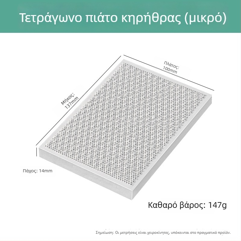 Πυριτικό τετράγωνο τούβλο με έξι πόδια, ανθεκτικό σε υψηλές θερμοκρασίες, για πλακέτα συγκόλλησης, επεξεργασία κοσμημάτων και εργαλεία επιχρύσωσης