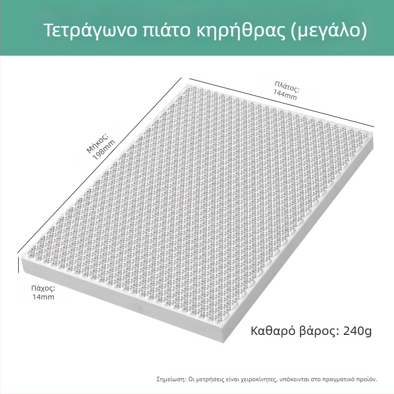 Πυριτικό τετράγωνο τούβλο με έξι πόδια, ανθεκτικό σε υψηλές θερμοκρασίες, για πλακέτα συγκόλλησης, επεξεργασία κοσμημάτων και εργαλεία επιχρύσωσης