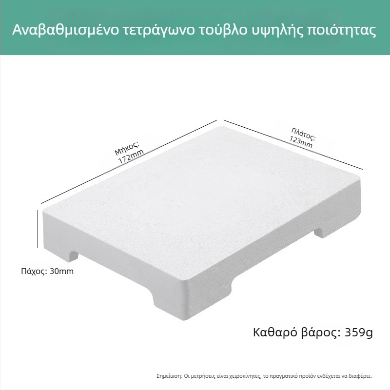 Πυριτικό τετράγωνο τούβλο με έξι πόδια, ανθεκτικό σε υψηλές θερμοκρασίες, για πλακέτα συγκόλλησης, επεξεργασία κοσμημάτων και εργαλεία επιχρύσωσης