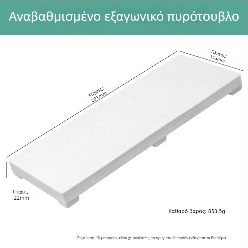 Πυριτικό τετράγωνο τούβλο με έξι πόδια, ανθεκτικό σε υψηλές θερμοκρασίες, για πλακέτα συγκόλλησης, επεξεργασία κοσμημάτων και εργαλεία επιχρύσωσης