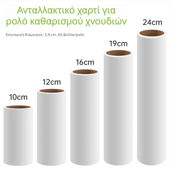 Κύλινδρος απομάκρυνσης τρίχας με αντικαταστάσιμο πυρήνα για ρούχα – αυτοκόλλητες λωρίδες απομάκρυνσης τρίχας