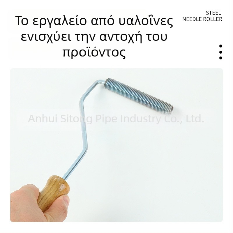 16 mm μεταλλικός σπειροειδής ρολός για εξάλειψη φυσαλίδων, χειροκίνητη στρώση υαλοβάμβακα σε ρητίνη