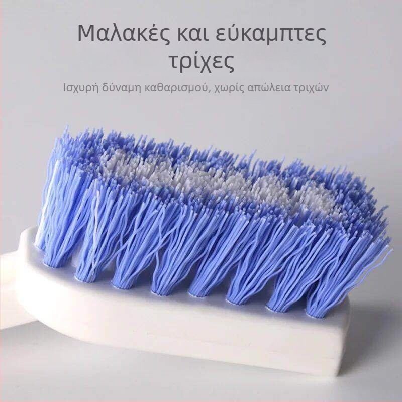 Camellia πλαστικό καθολικό βούρτσα καθαρισμού παπουτσιών, μακριά λαβή, κατάλληλη για γωνίες και αρμούς τοίχου, σκληρές τρίχες