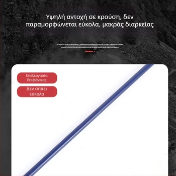 Railway claw crowbar nail puller, εξάγωνο pry bar για ξυλουργική και βιομηχανική χρήση, μήκος 1,5 m, μπλε, άκρες στρογγυλό και επίπεδο