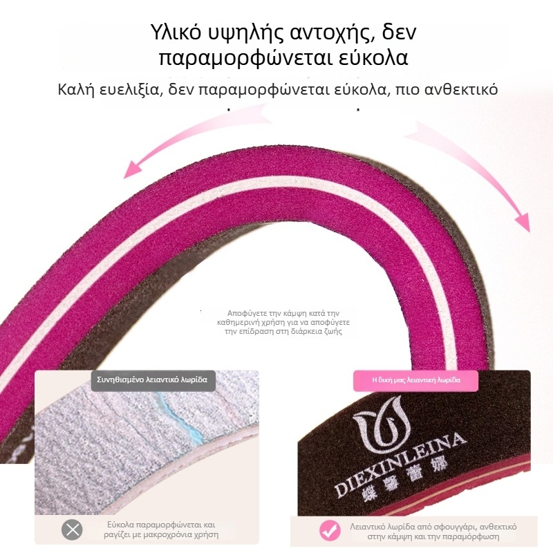 Butterfly Lena λίμα νυχιών από σφουγγάρι, διπλής όψεως λωρίδα γυαλίσματος