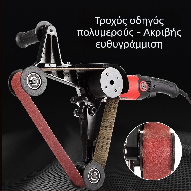 Πολυλειτουργική μηχανή γυαλίσματος κυκλικών σωλήνων από ανοξείδωτο χάλυβα, λείανση με ιμάντα, 110V