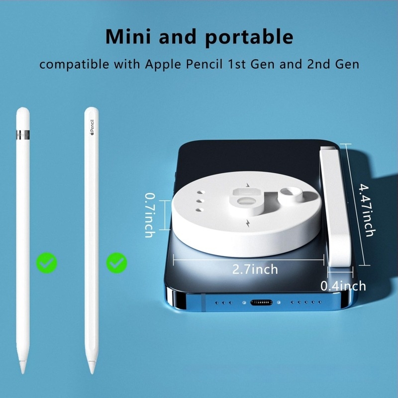 Φορτιζόμενη βάση για Apple Pencil (Gen 1 & Gen 2)