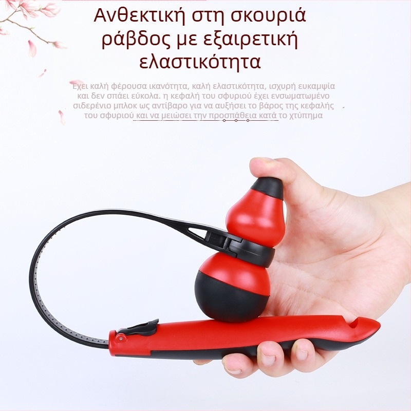 Σφυρί μασάζ με κεφαλή σιλικόνης — μασάζ για μεσημβρινούς με σχήμα κολοκύθας για κεφάλι, λαιμό, πλάτη, μέση, γοφούς, πόδια και πέλτες