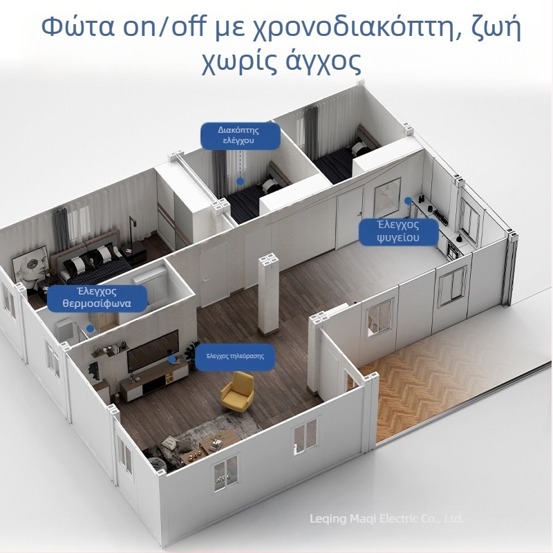 WiFi Έξυπνος Διακόπτης Κυκλώματος με Απομακρυσμένο Έλεγχο από Κινητό, Τετρακάναλος Ασύρματος Χρονοδιακόπτης, Φωνητικός Έλεγχος