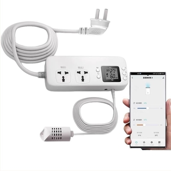 Έξυπνη πρίζα ελέγχου θερμοκρασίας και υγρασίας, ρυθμιστής υγρασίας, υγρανση και αφύγρανση, απομακρυσμένος έλεγχος μέσω εφαρμογής κινητής τηλεφωνίας, υψηλή ισχύς