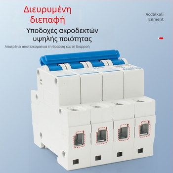 DZ47-63/1P Μικρός διακόπτης κυκλώματος οικιακής χρήσης, C45, 10A, 16A, 25A, 32A, 63A