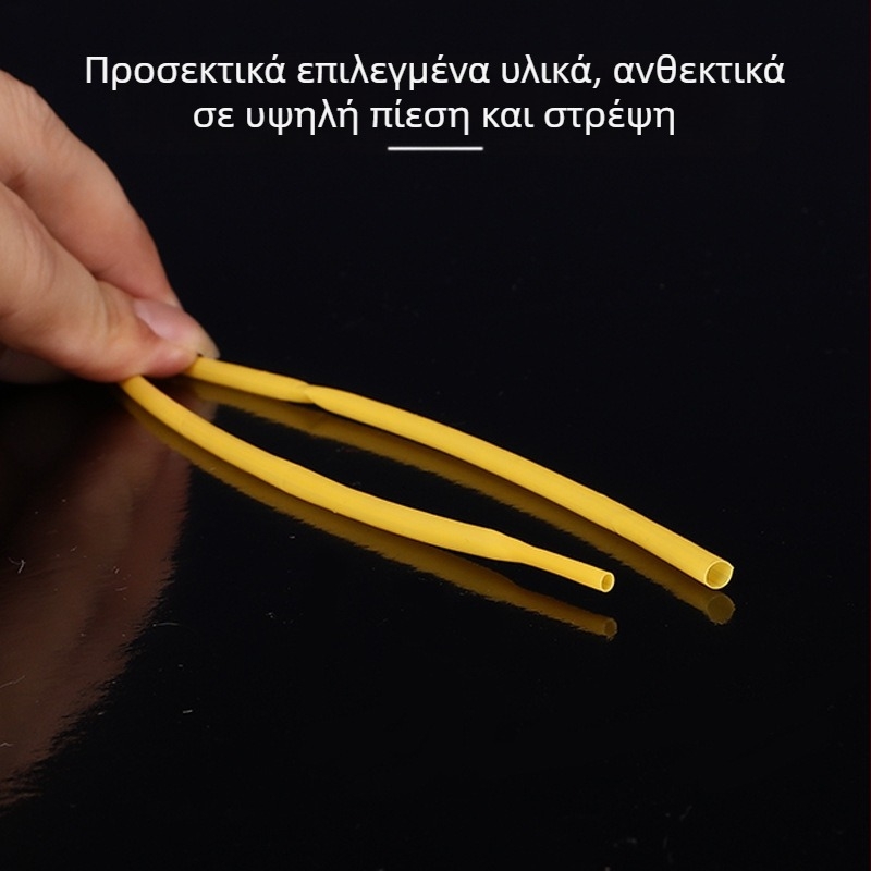 Τεφλόν PTFE θερμοσυσκλειόμενος σωλήνας σιλικόνης, ανθεκτικός έως 200°C, αντοχή στη φθορά και σε υψηλή πίεση, μαλακός και παχύτερος