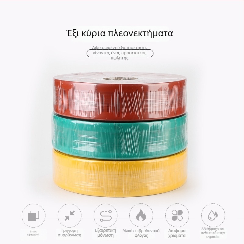Minshen 35kV θερμοσυσκλειόμενος μονωτικός σωλήνας, τριχρωμος (κόκκινο/κίτρινο/πράσινο), υψηλή αντοχή, αντοχή στη θερμοκρασία έως 125°C, φιλικός προς το περιβάλλον