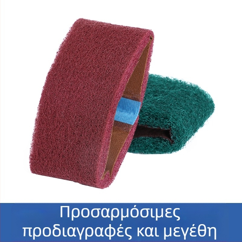 Αεροκίνητος ιμάντας λείανσης με πανί και βούρτσα, 260×60 mm και 915×100 mm, για μεταλλική λείανση και γυάλισμα
