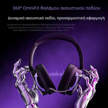 Wolf Spider G7Pro Ασύρματα ακουστικά με Bluetooth, τρία επίπεδα εξουδετέρωσης θορύβου, ήχος υψηλής ποιότητας, μικρόφωνο, χαμηλή καθυστέρηση για παιχνίδια