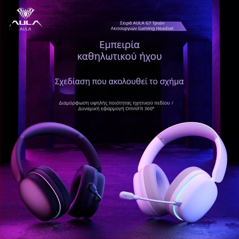 Wolf Spider G7Pro Ασύρματα ακουστικά με Bluetooth, τρία επίπεδα εξουδετέρωσης θορύβου, ήχος υψηλής ποιότητας, μικρόφωνο, χαμηλή καθυστέρηση για παιχνίδια