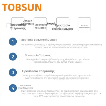 TOBSUN Μετατροπέας DC-DC 12V σε 13.8V, 10A, Είσοδος 8–40V, Αυτοκινητικό Τροφοδοτικό, Ρυθμιζόμενος Έξοδος
