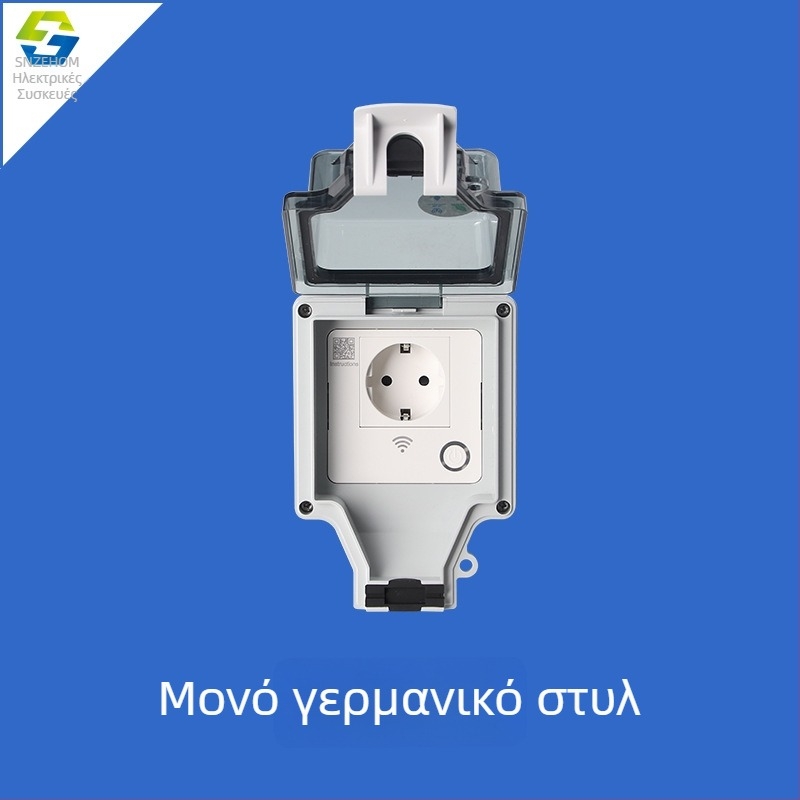 Εξωτερικός αδιάβροχος διακόπτης τύπου 86, 16A, ευρωπαϊκό πρότυπο, γερμανικού τύπου πρίζα, IP66, πρίζα με έξυπνο έλεγχο