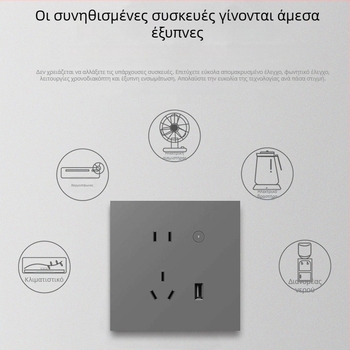 Graffiti Zigbee τοίχης έξυπνη πρίζα με κουτί τύπου 86, φωνητικός έλεγχος και απομακρυσμένος έλεγχος μέσω κινητής εφαρμογής